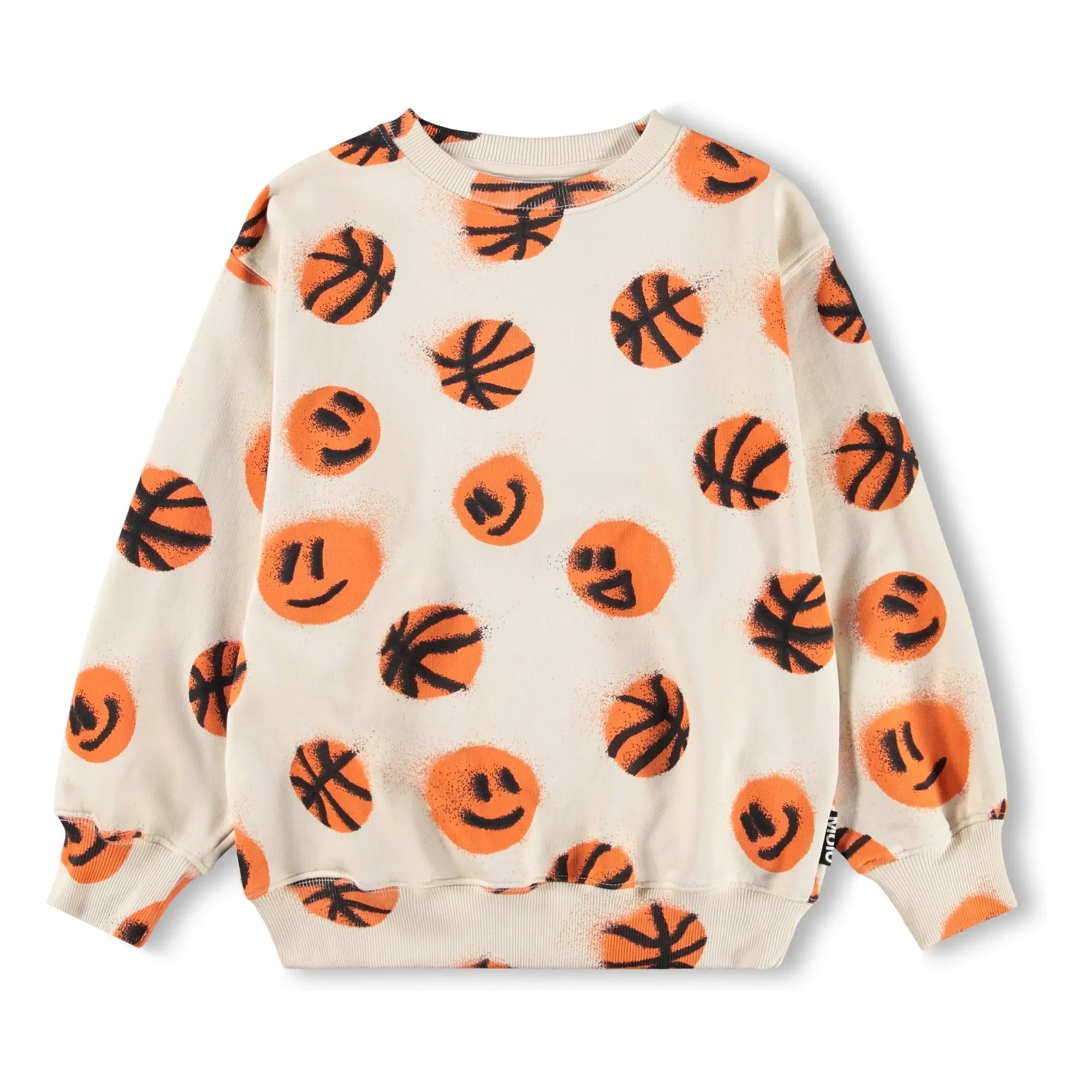 Molo - Monti Basketbol organik pamuk sweatshirt | Ekru