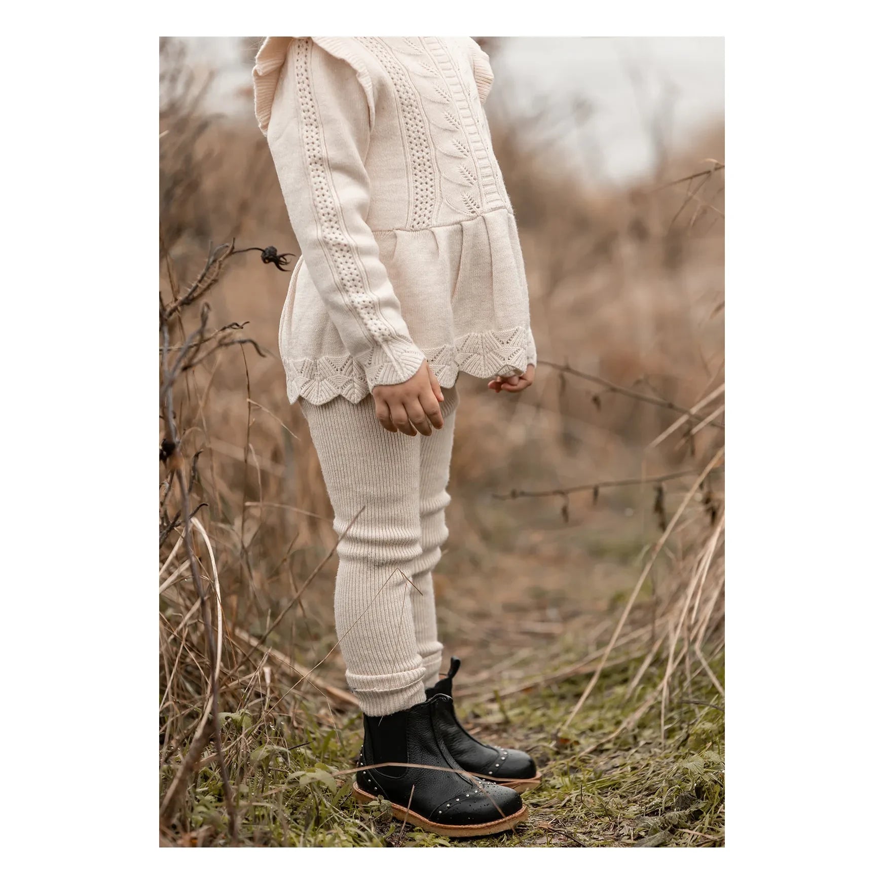 Fliink - Benna Ripp-Leggings | Creme