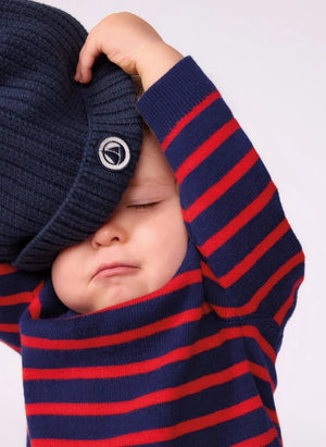 Petit Bateau - Organik pamuklu şapka | Lacivert