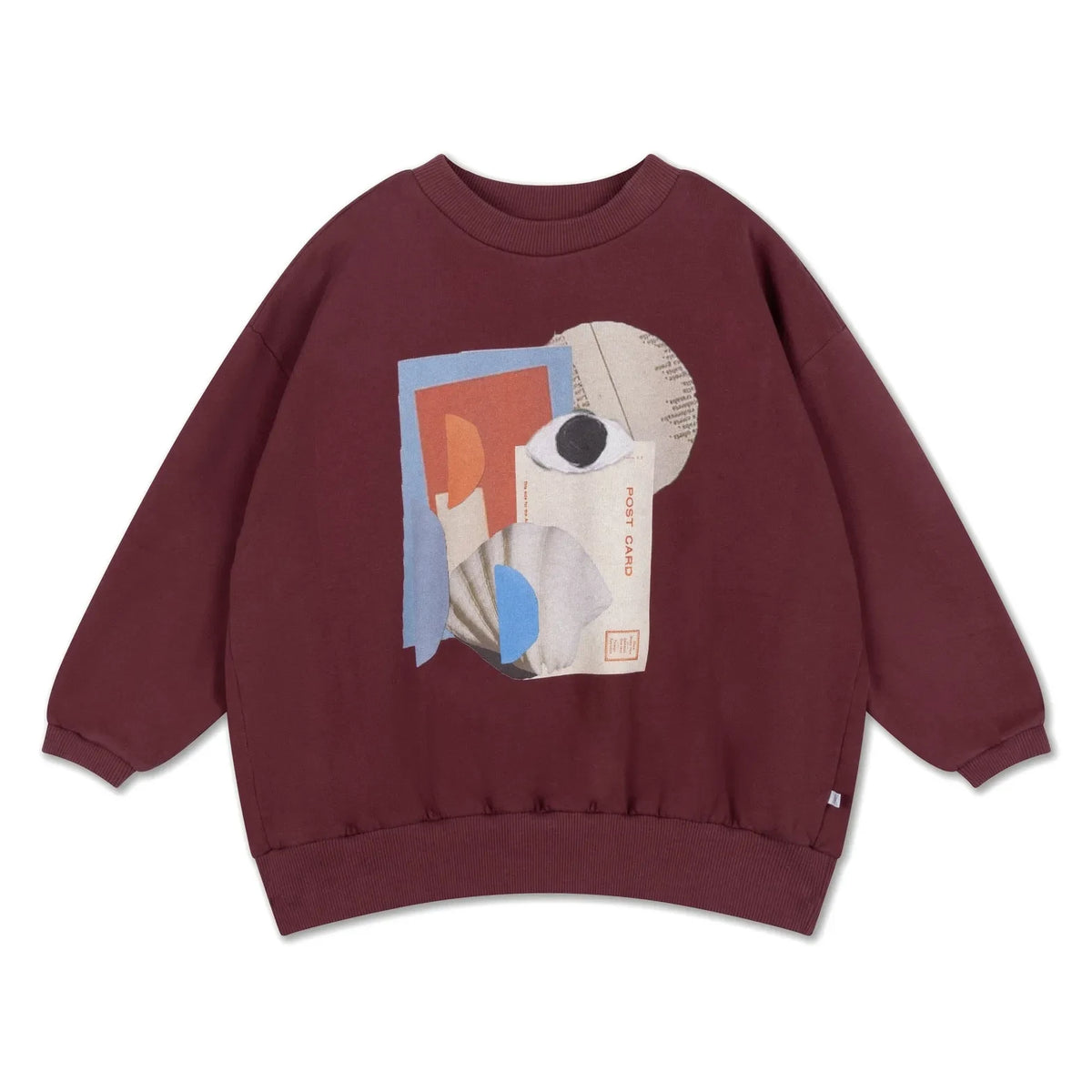 Repose AMS - Rahat Organik Pamuklu Sweatshirt | Bordo