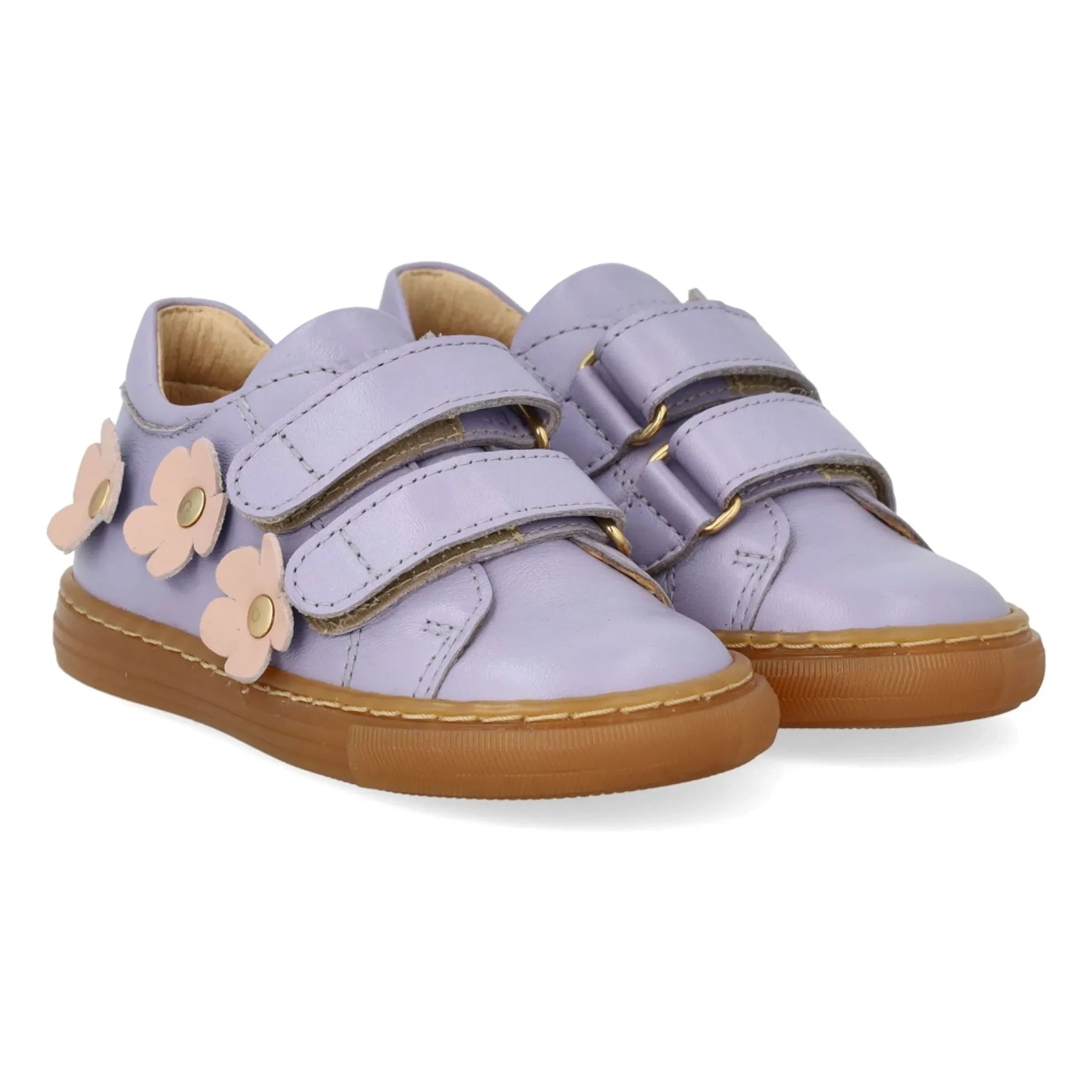 Angulus - Çift Çizgili Çiçek Sneakers | Leylak