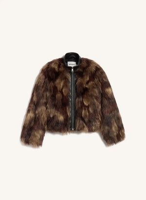Apparis - Patchwork Bomber Ceket | Kahverengi
