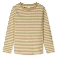 Gray Label - Camiseta de algodón orgánico a rayas | Ocre