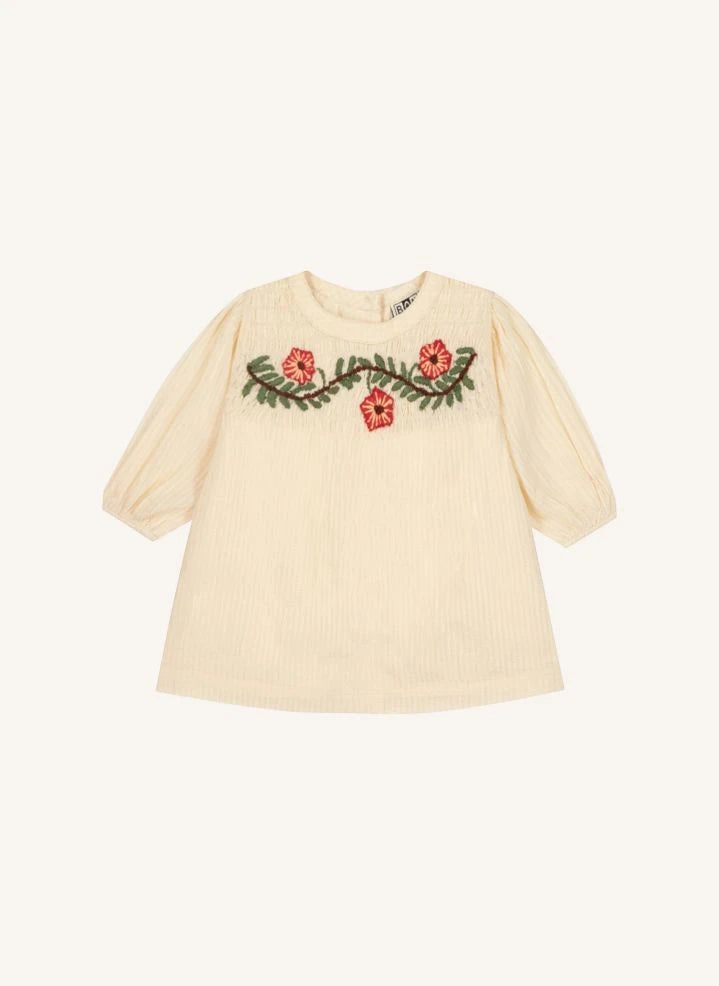 Bonton - فستان مُطرَّز France | كريمي
