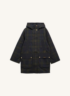 Barbour - Rotsea Ekose Su Geçirmez Ceket | Siyah
