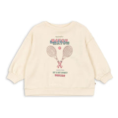 Konges Sløjd - Loupy Match Bio-Baumwoll-Sweatshirt | Creme