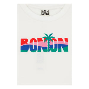 Bonton - Tubo Palm Tişört | Ekru