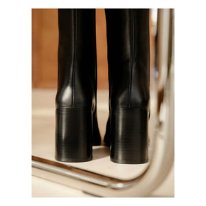 Bobbies - Hisaé Lamb Deri Çizme | Siyah