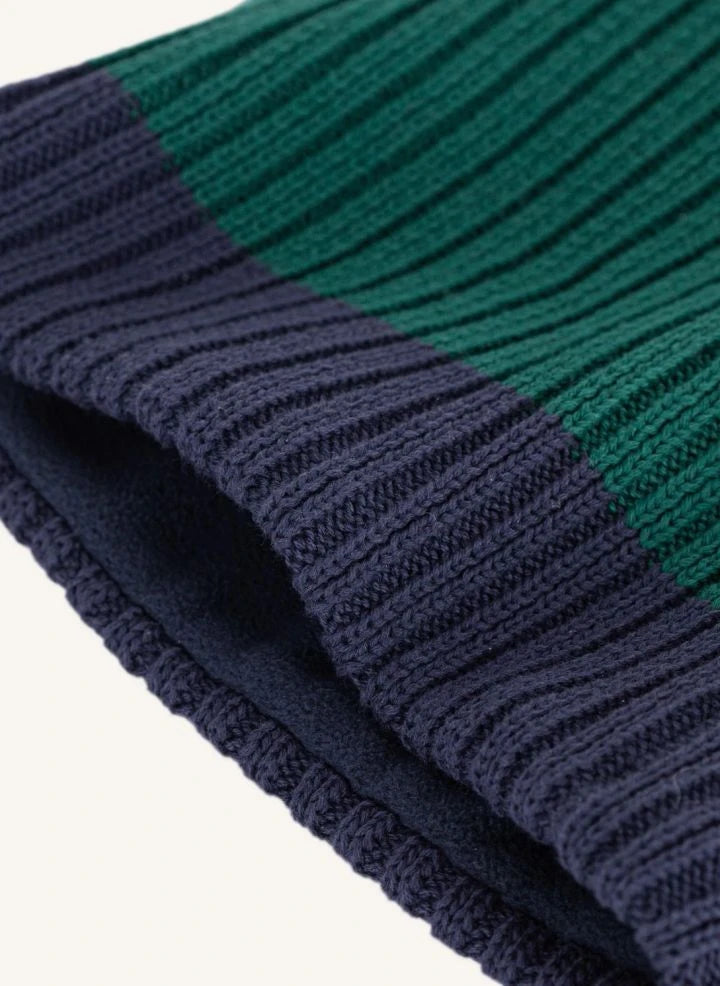 Petit Bateau - Gargantilla bicolor de algodón orgánico | Verde