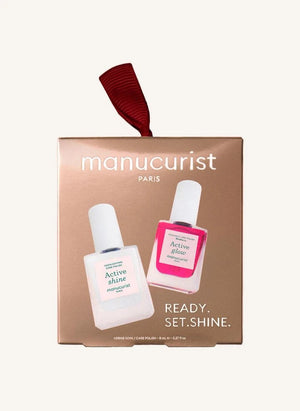 Manucurist - مجموعة هدية طلاء الأظافر المصغرة Active Shine & Active Glow