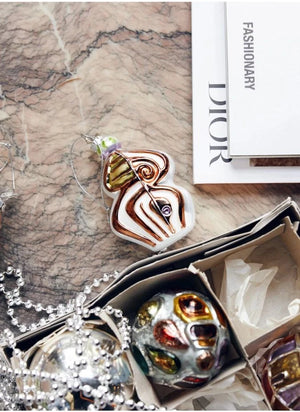 HKliving - Anatomik oval cam yılbaşı süsü