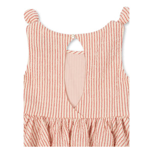 Konges Sløjd - Ellie Striped Organic Cotton Dress | Red