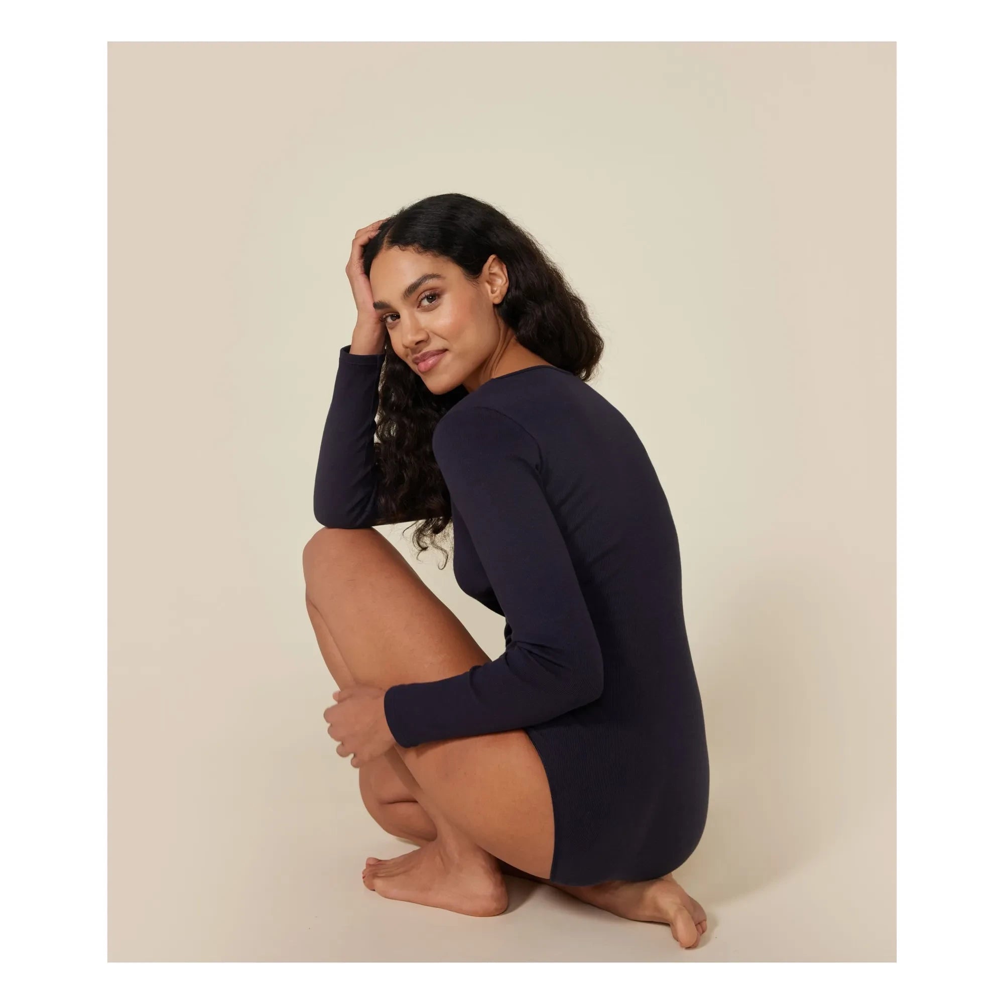 Petit Bateau - Uzun Kollu Body - Kadın Koleksiyonu | Lacivert