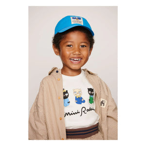 Mini Rodini - Organic Cotton Poplin Striped Shorts | Brown