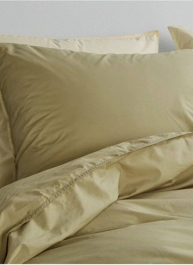 Suite 702 - Organik Percale Nevresim Kılıfı | Antep fıstığı yeşili
