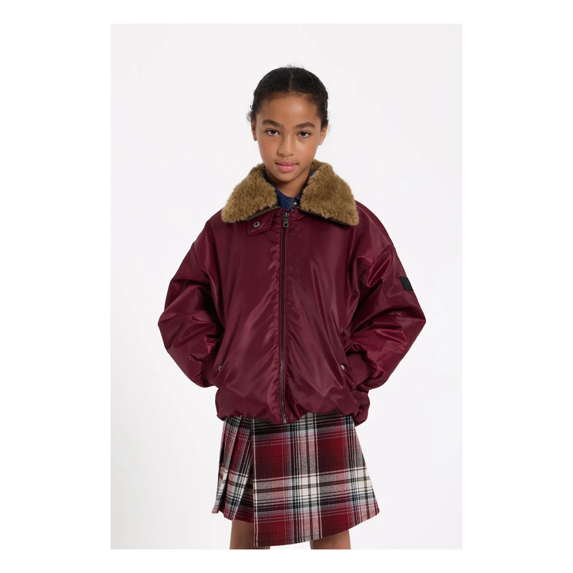 Pan comido - Chaqueta bomber Aria | Berenjena