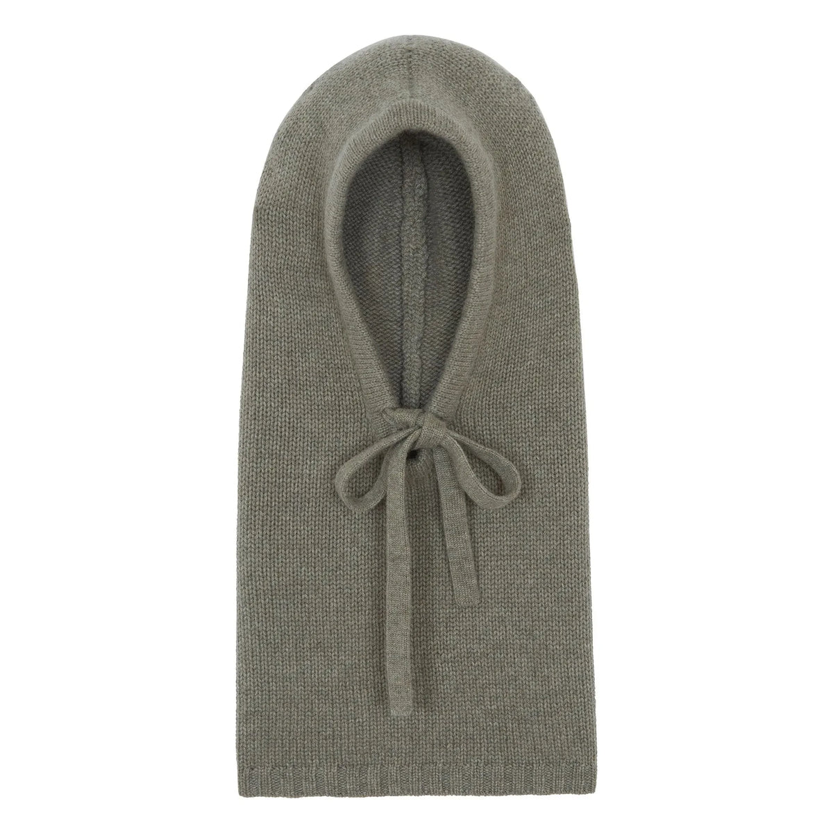 Kujten - Sybel Jersey Cashmere balaklava | Melanj haki