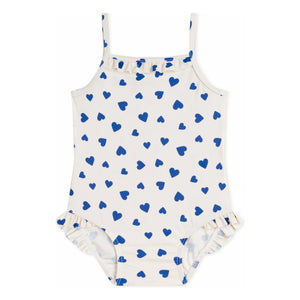 Petit Bateau - Corazones Mayo | Blanco