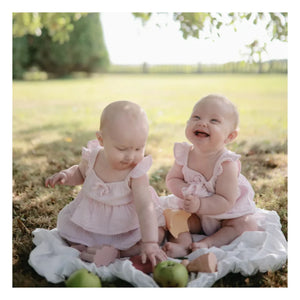 Mushie - Juguetes de baño de princesa - Set de 4 | Rosa