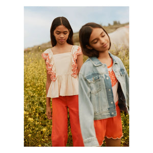 Molo - Volants Rosamond Conton Bio Top | Elfenbein