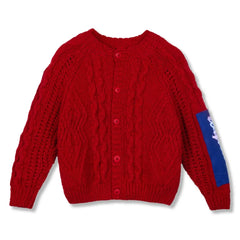 Wynken - Cárdigan Aran | Rojo