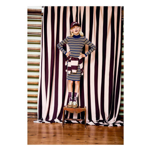 Molo - Ginevra organic cotton striped turtleneck | Navy Blue