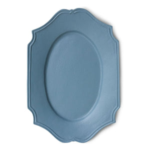 HKliving - Bandeja de metal suave Nuevos Clásicos | Azul claro