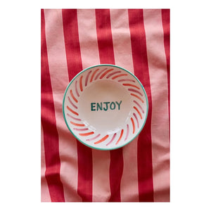 Rice - Enjoy seramik salata kasesi | Pembe