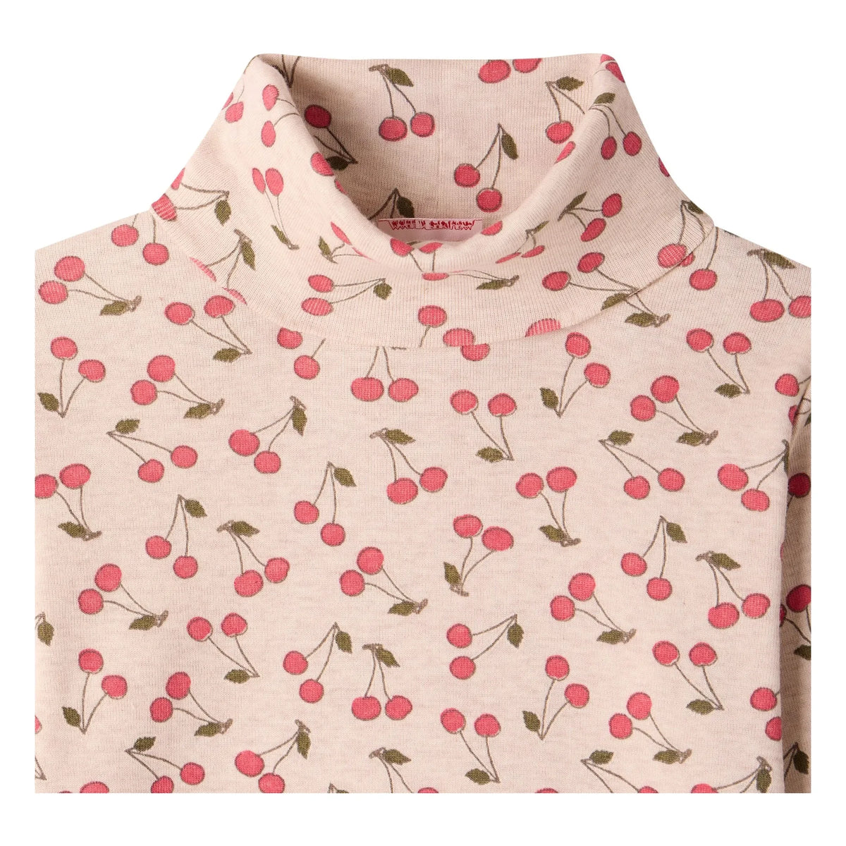 Bonpoint - Camiseta de algodón orgánico con cerezas Tahití | Beige