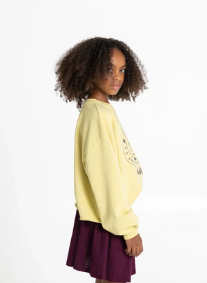 Hundred Pieces - Belmont Lucky Organik Pamuk Sweatshirt | Açık sarı