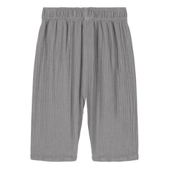Studio Bohème - Cousin Gaze Bio-Baumwoll-Waffelhose | Grau-Blau
