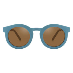 Grech & Co - Gafas de Sol Clásicas Polarizadas de Fibra Natural | Azul