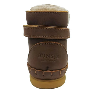Donsje - Botas de piel con diseño de oso clásico | Marrón
