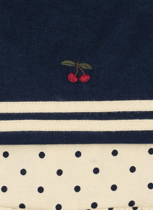 Konges Sløjd - Cali Polka Dot Organik Pamuk Bluz | Ekru
