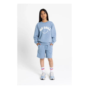 Hundred Pieces - Ryde organik pamuk sweatshirt | Gri mavi