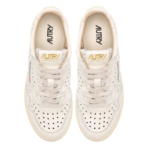 Autry - Zapatillas bajas Medalist de piel perforada | Crema
