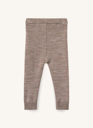 Copenhagen Colors - Merino Wool Cardigan and Leggings Set | Taupe Brown
