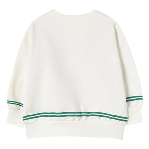 Tinycottons - Sudadera con flores de algodón orgánico | Blanco