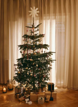 Broste Copenhagen - Cam Kıvrımlı Noel Süsleri - 3'lü Set | Beyaz