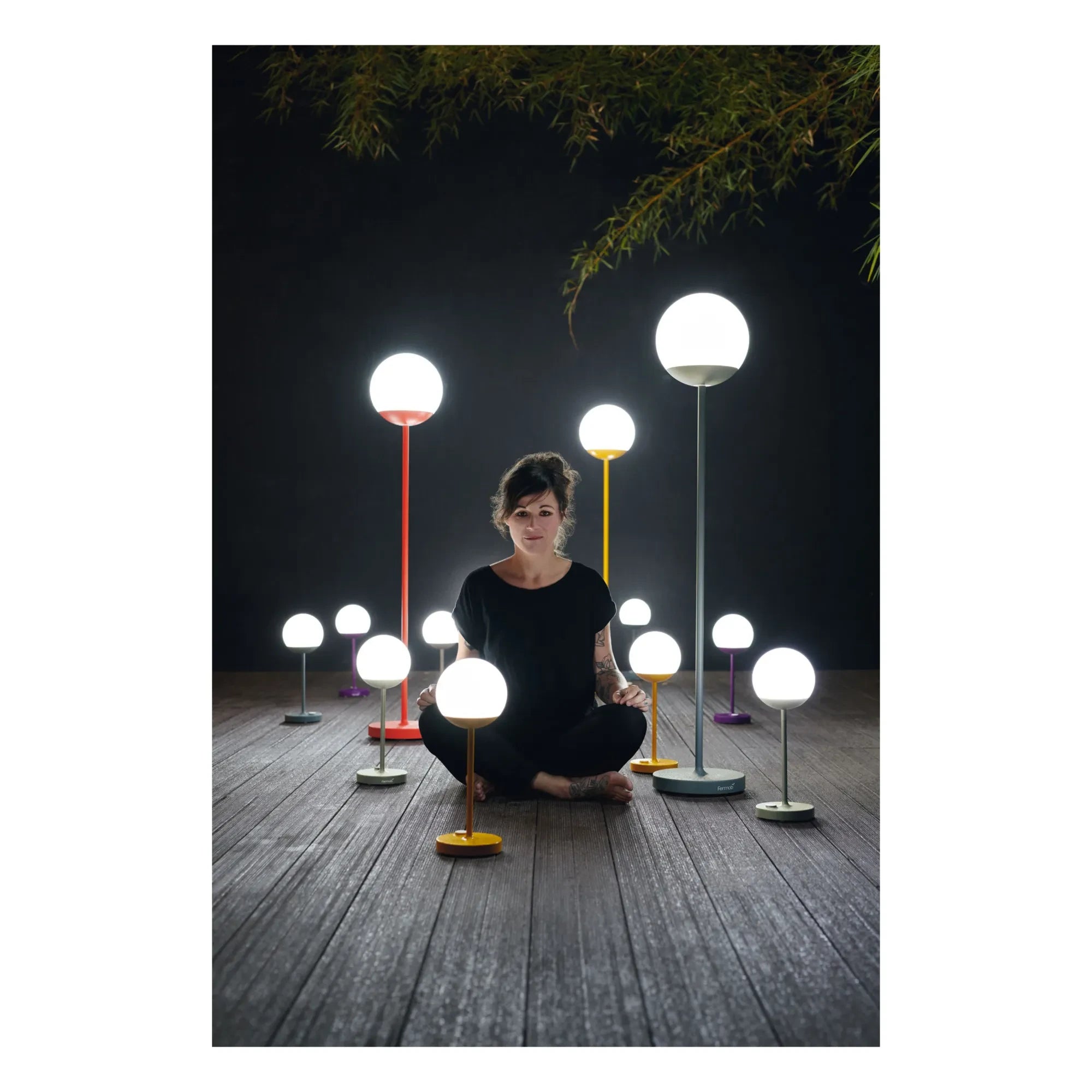 Fermob - Moon Outdoor Zemin Lambası | Nutmeg