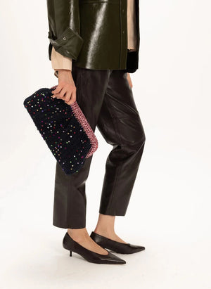 Nadia Dafri - Melike Clutch Large | Siyah