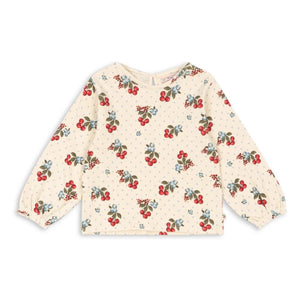 Konges Sløjd - Chleo Cerises Organik Pamuk Bluz | Bej