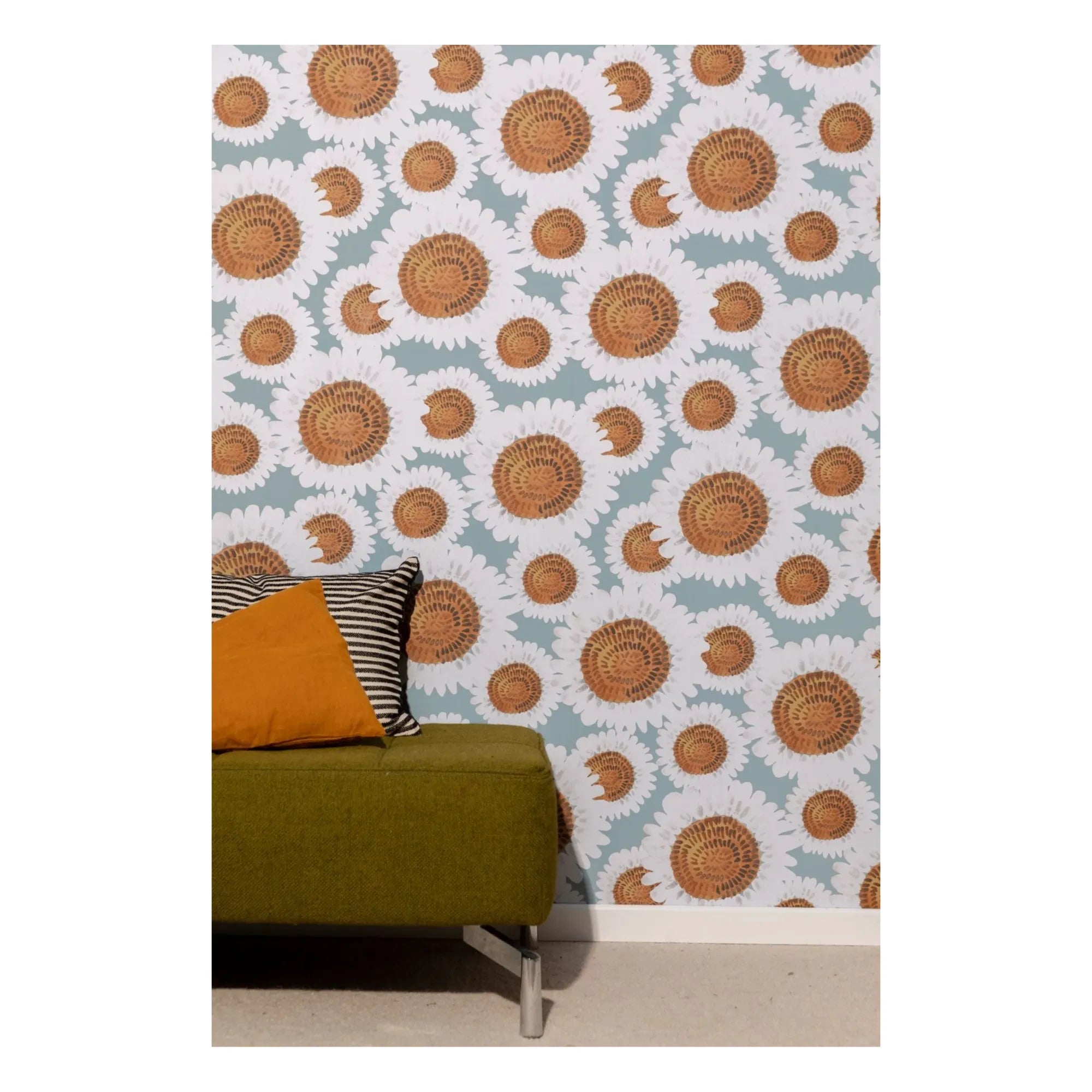 Maison Janette - Papel pintado Blanchette | Azul