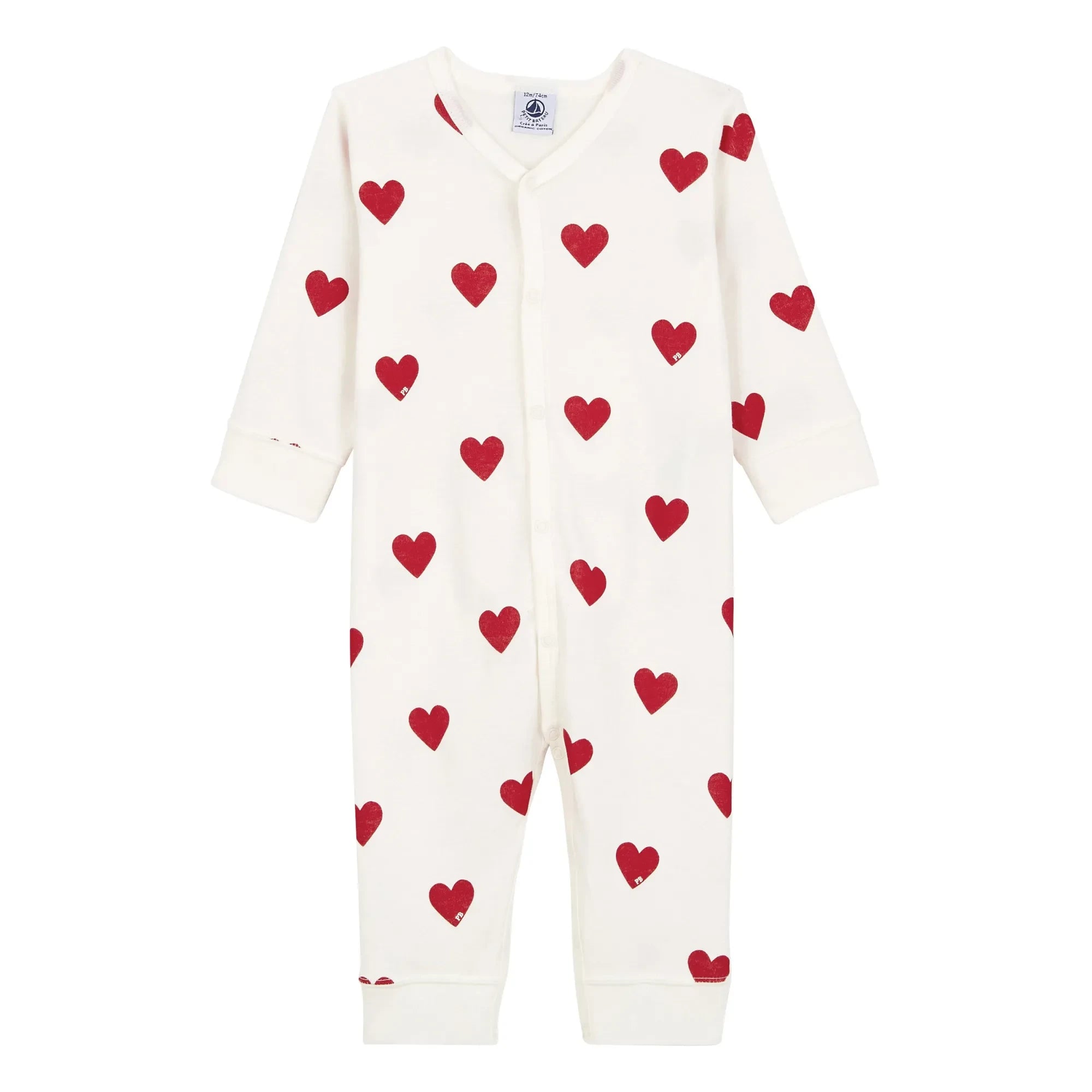 Petit Bateau - Mixo Bio-Baumwolle Pyjama | Weiß