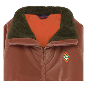 The Animals Observatory - Chaqueta Tiger de terciopelo | Rosa empolvado