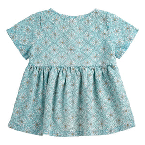 Bobo Choses - Bio-Baumwoll Baby Gänseblümchen Kleid | Hellblau