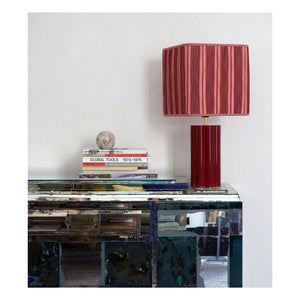 The Socialite Family - Gioia ceramic table lamp, Lisa Corti x The Socialite Family | Burgundy