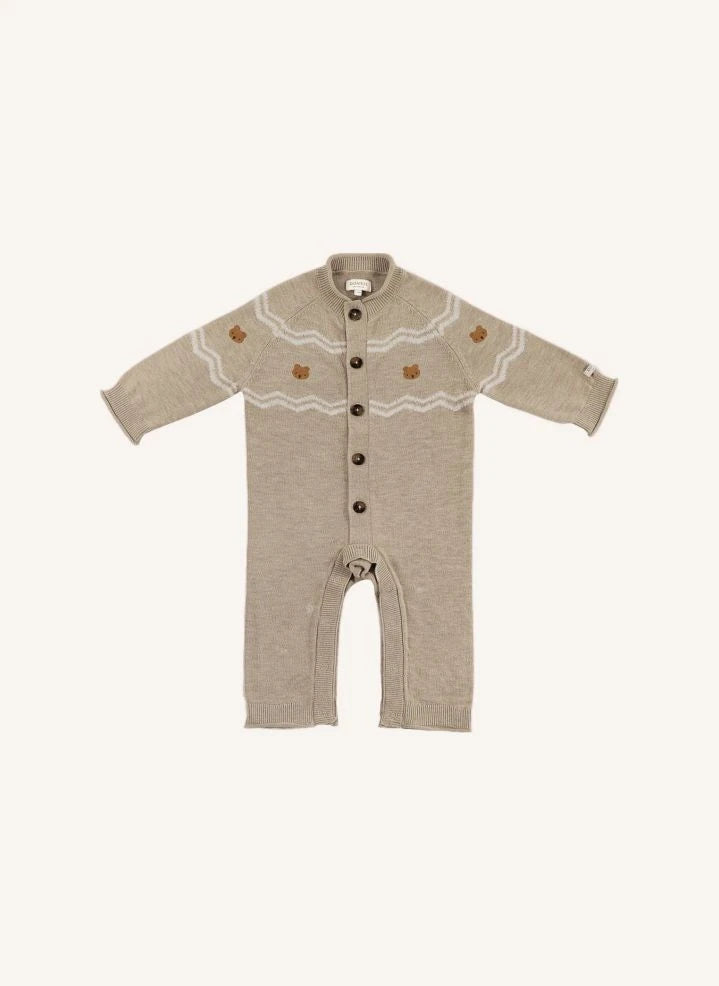 Donsje - Guillaume Merino yün tulum | Heather beige