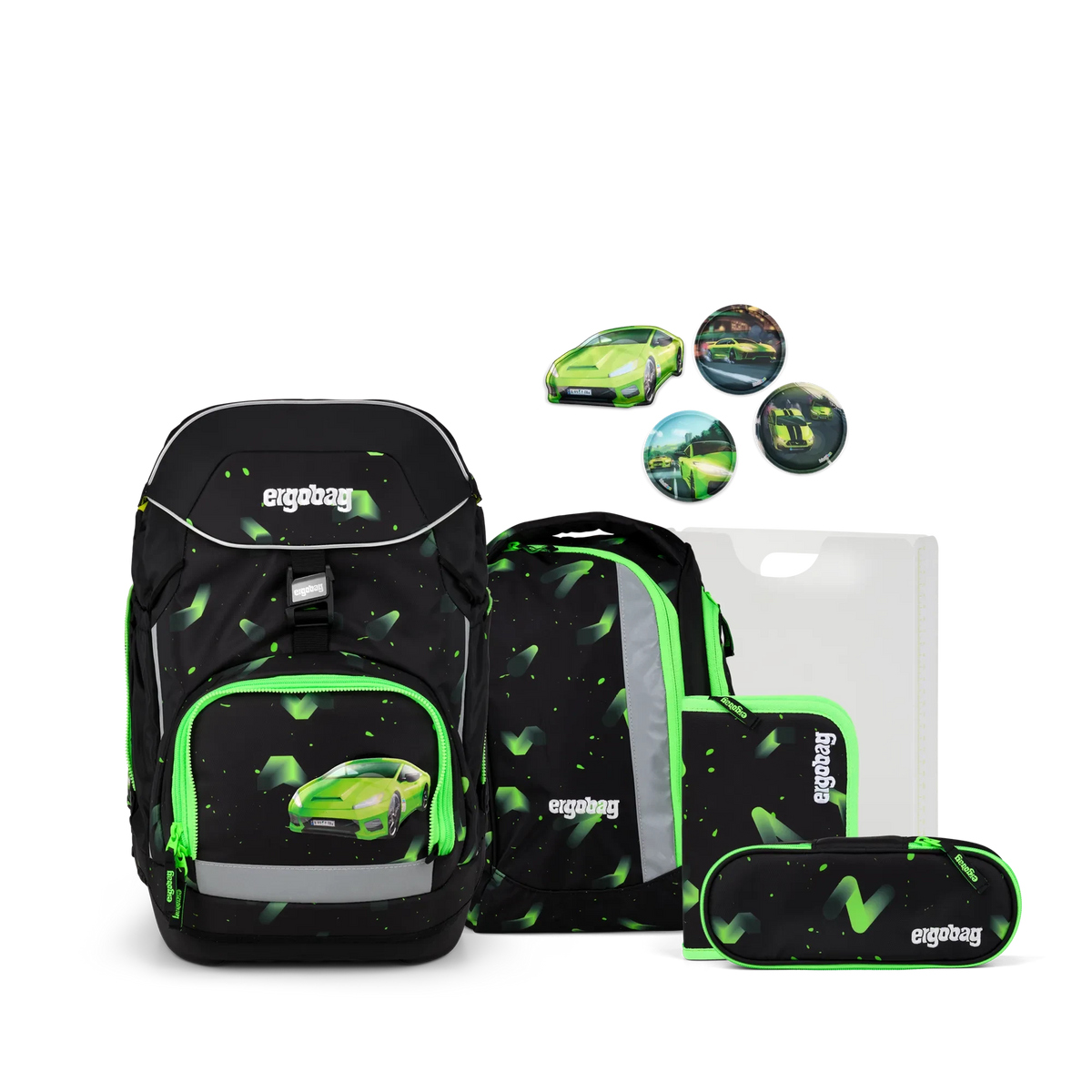 Ergobag - مجموعة حقيبة مدرسية Pack Beary Fast Lane