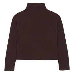 Kujten - Ulla Crop Kaşmir Kazak | Kahve